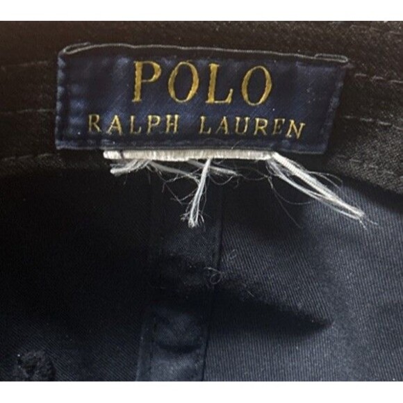 Polo Ralph Lauren Hat Cap Navy Blue Neon Green Pony Logo Adjustable Baseball - Picture 7 of 7